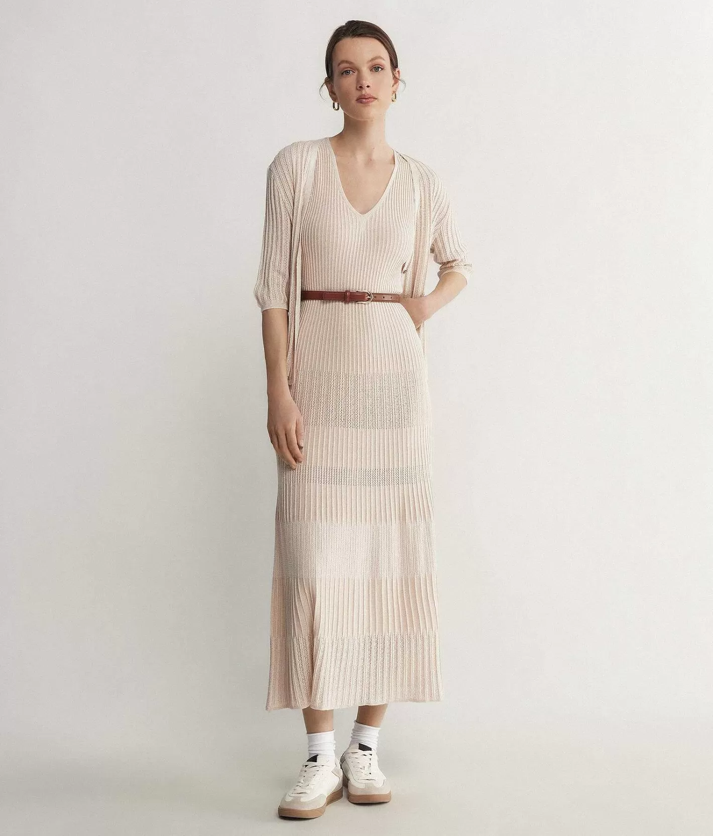 Falconeri Abito Scollo A V In Lame Flash Sale