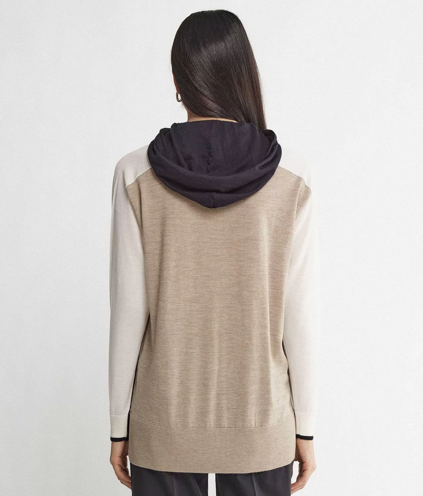 Falconeri Felpa Zip Cashmere Color Block Flash Sale