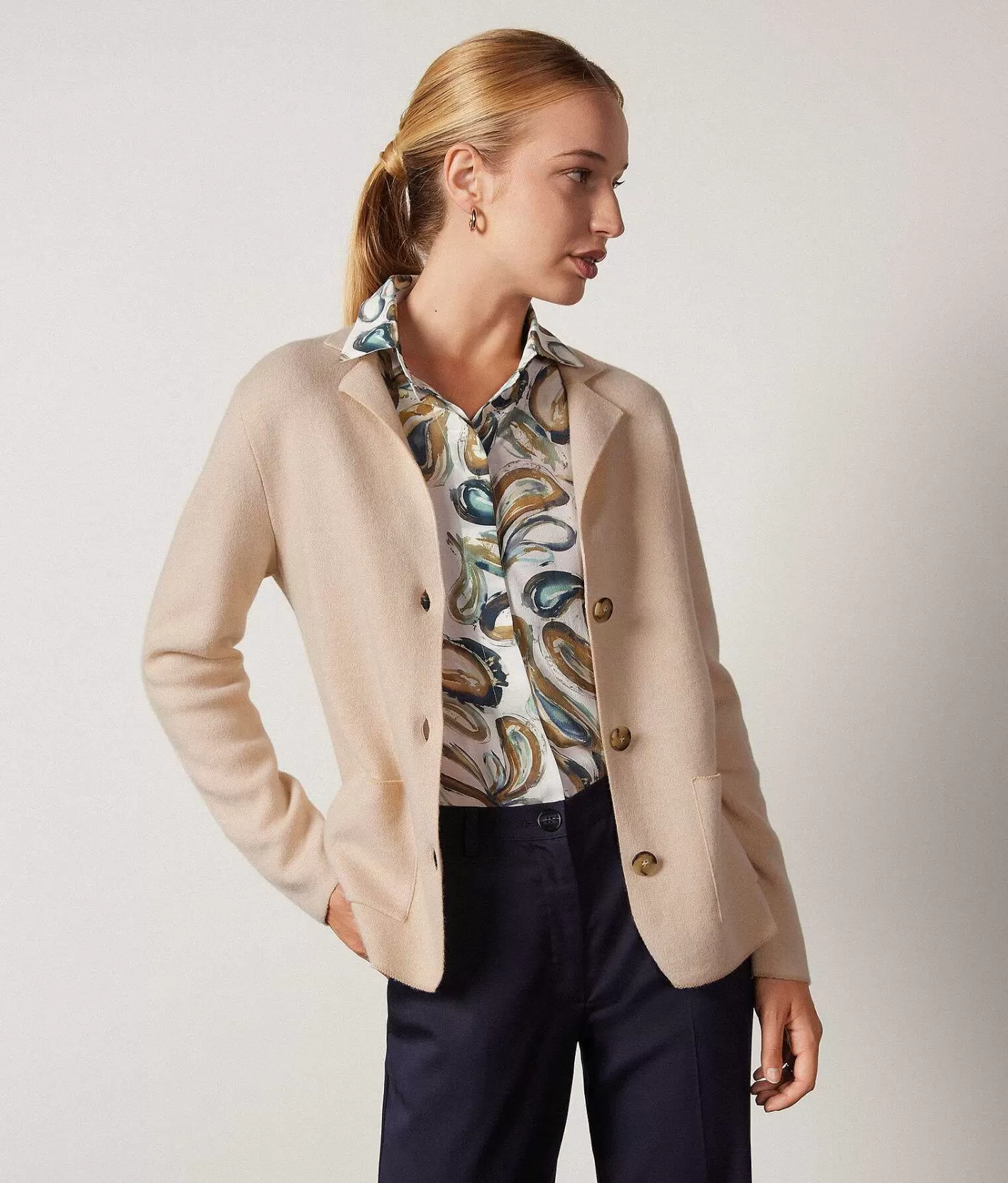 Falconeri Giacca Tweed In Lana Clearance