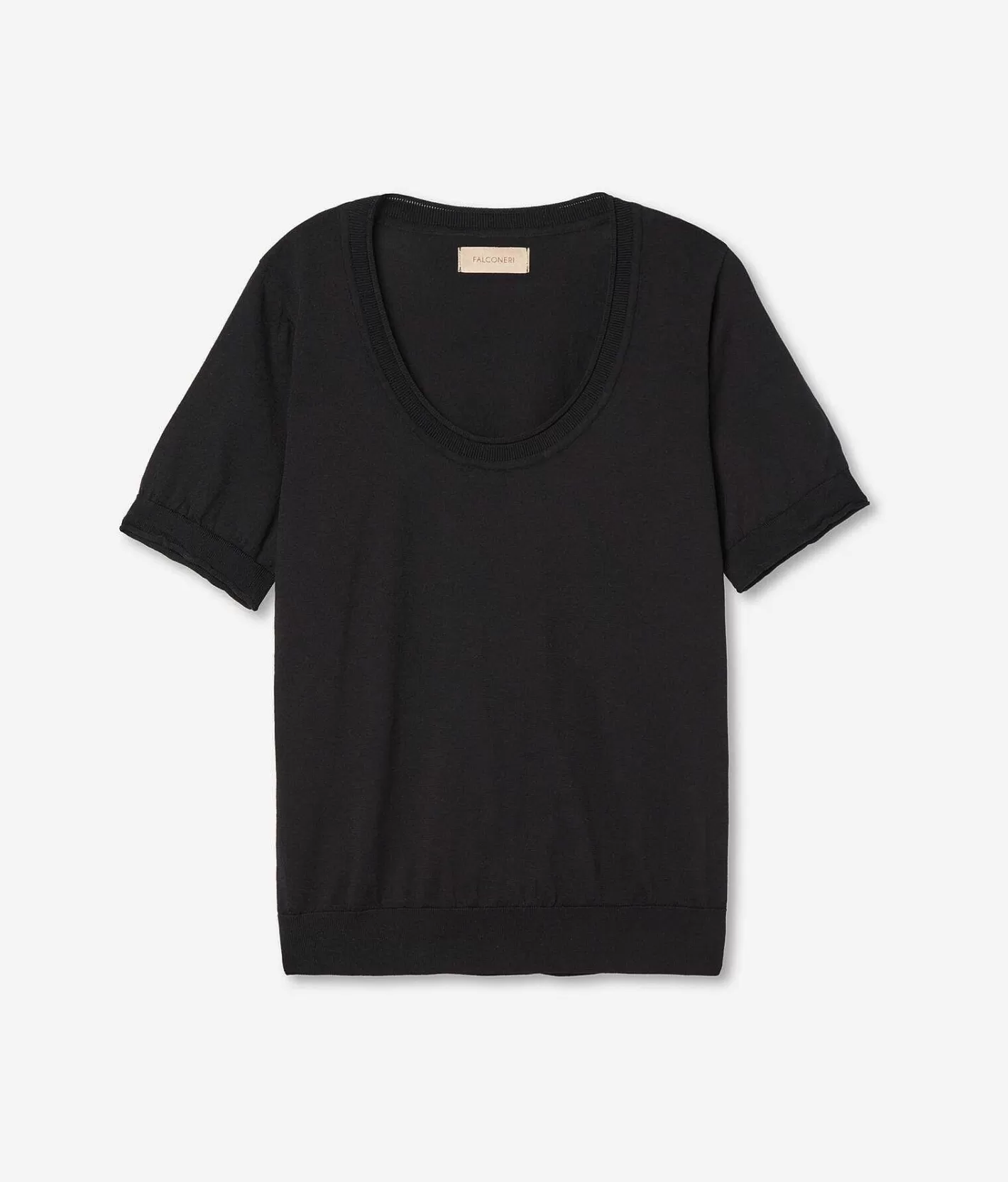 Falconeri Maglia Con Scollo Ampio A Maniche Corte Online