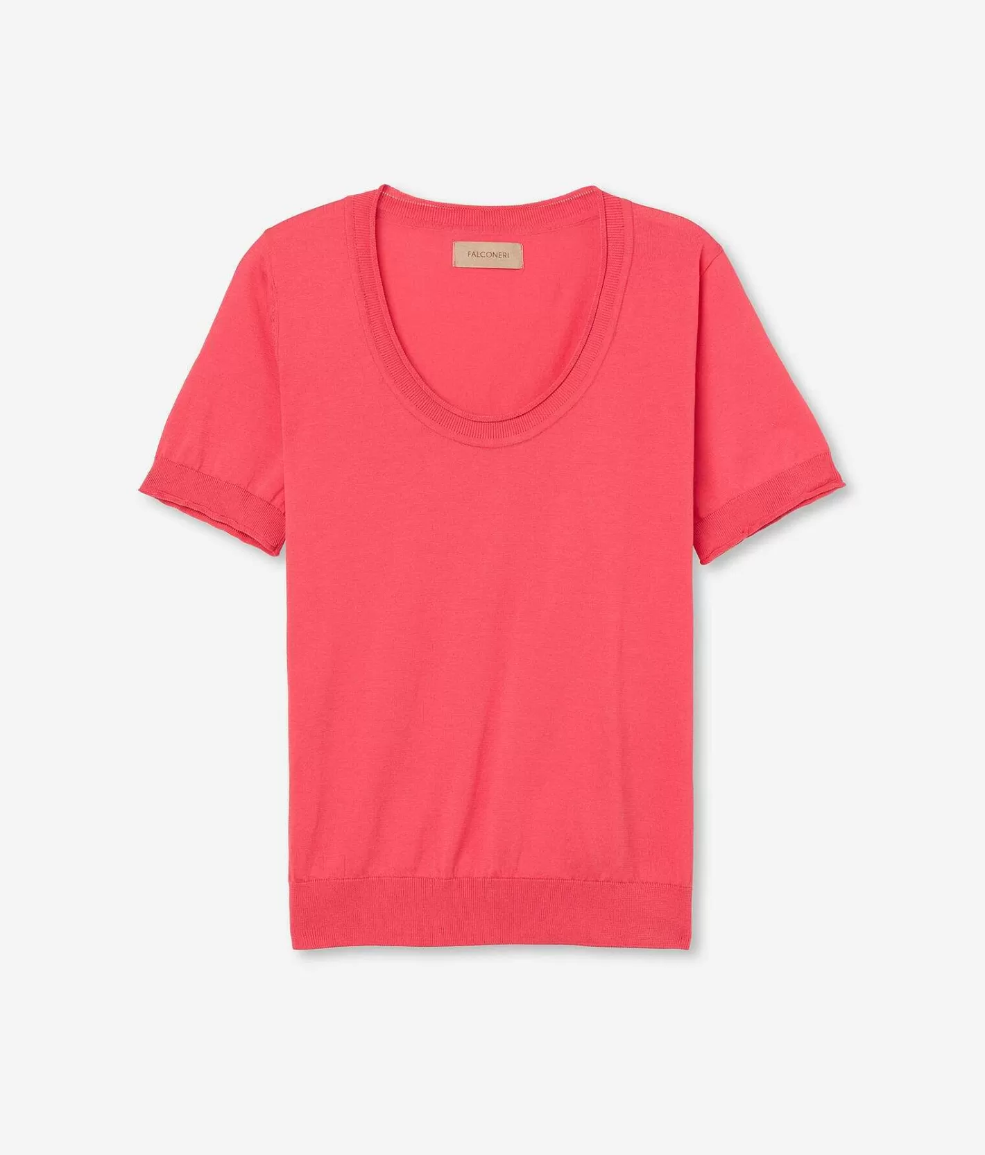 Falconeri Maglia Con Scollo Ampio A Maniche Corte Best