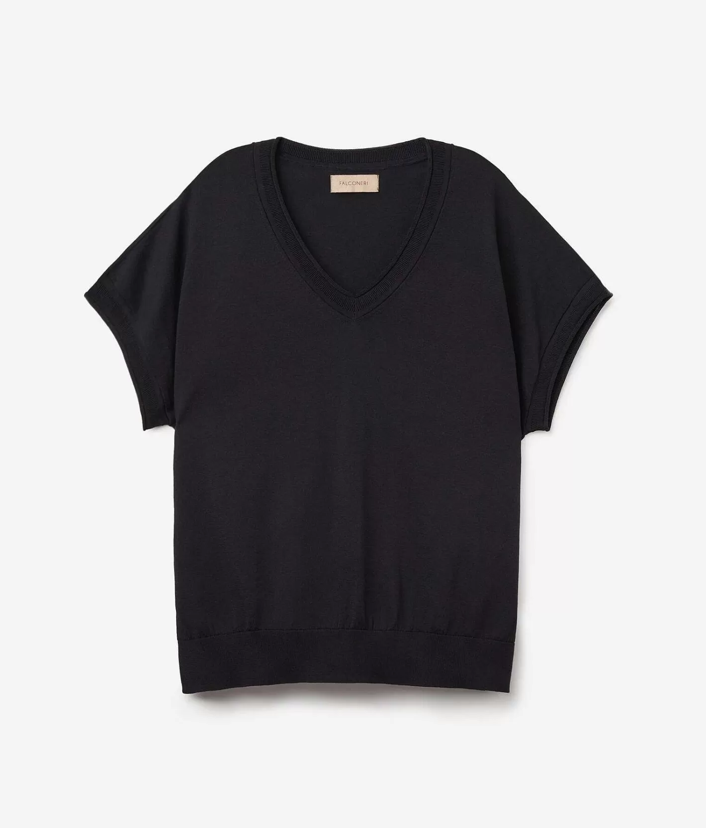 Falconeri Maglia Con Scollo V A Maniche Corte Shop