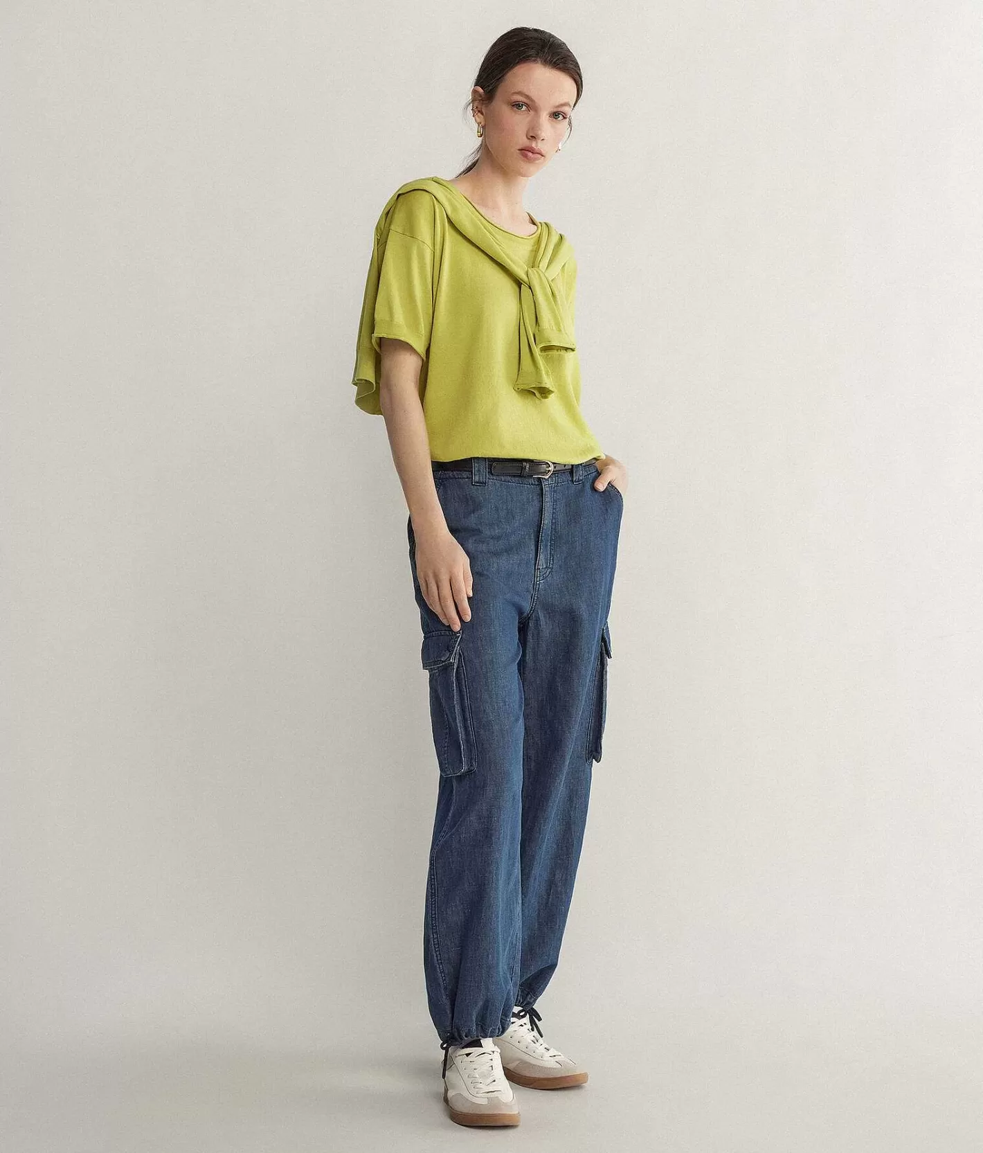 Falconeri Maglia Girocollo A Maniche Corte In Cotone Flash Sale