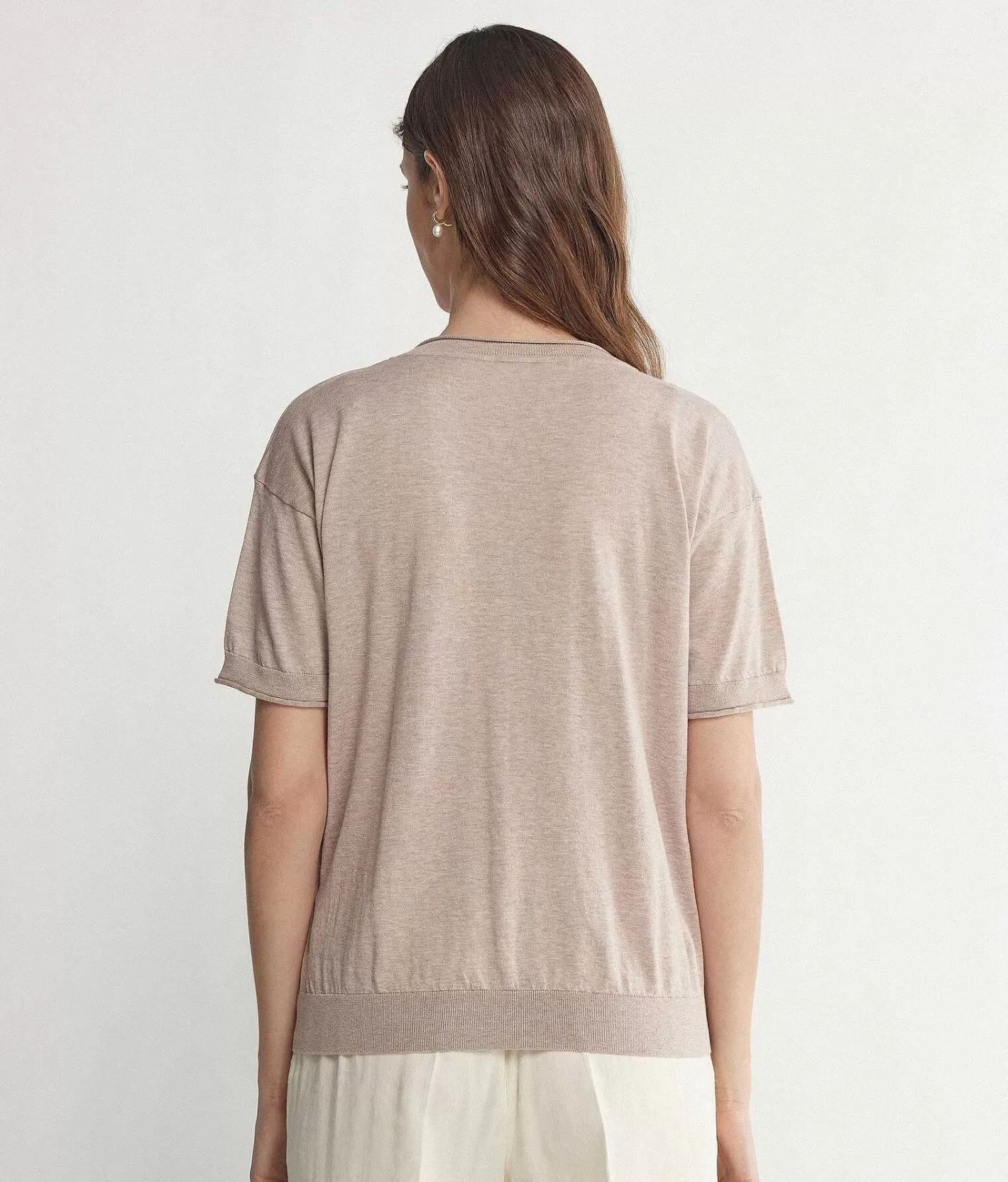 Falconeri Maglia Girocollo A Maniche Corte In Cotone Fashion