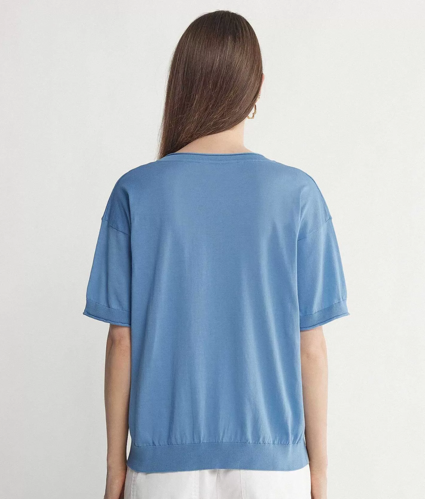 Falconeri Maglia Girocollo A Maniche Corte In Cotone Fashion