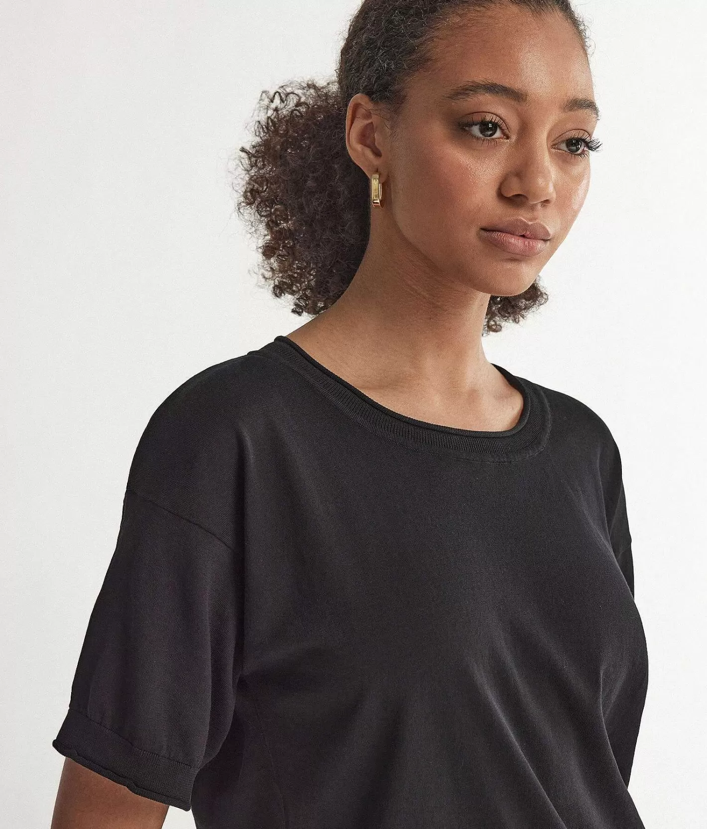 Falconeri Maglia Girocollo A Maniche Corte In Cotone Discount
