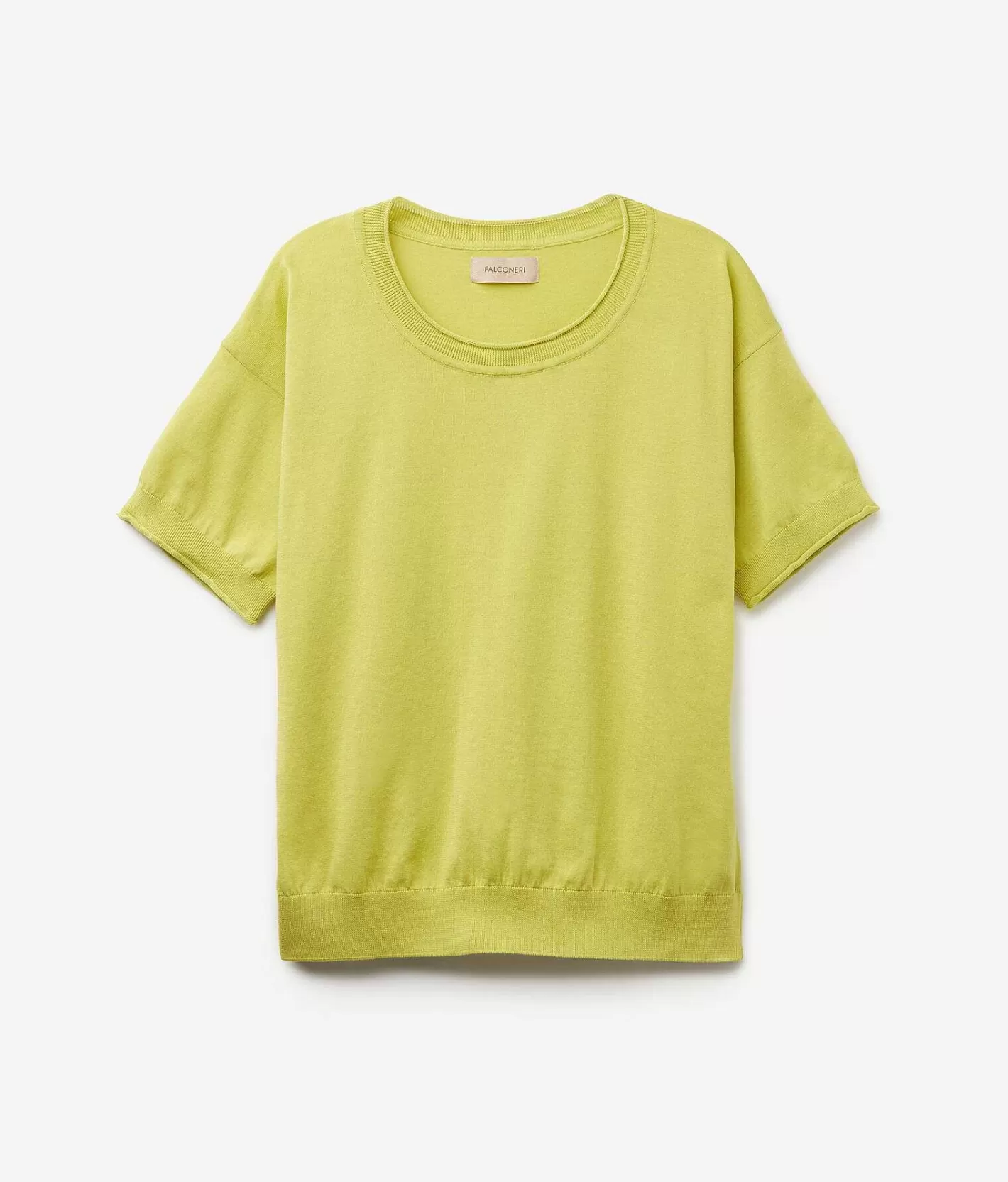 Falconeri Maglia Girocollo A Maniche Corte In Cotone Flash Sale