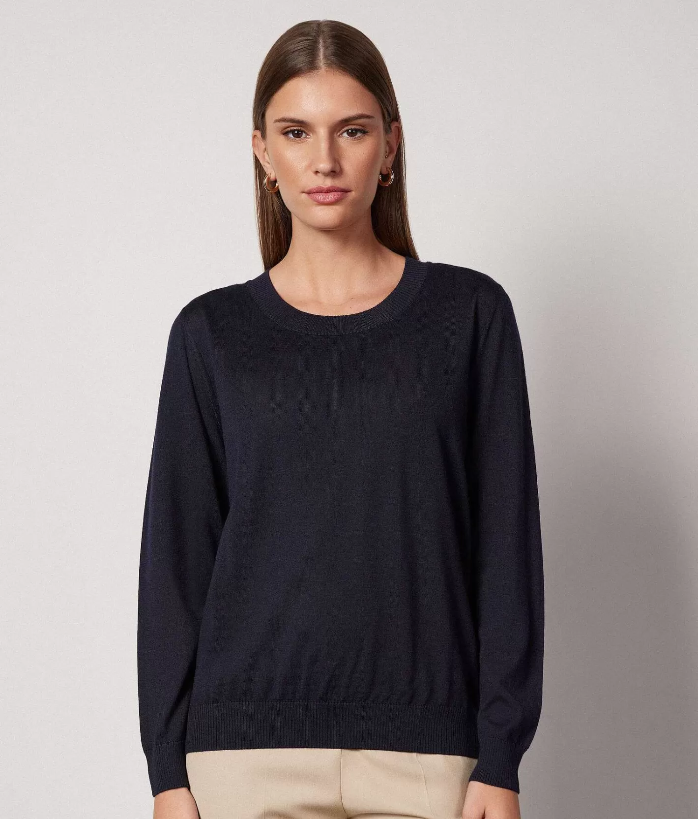 Falconeri Maglia Girocollo In Cashmere Ultrafine Best Sale