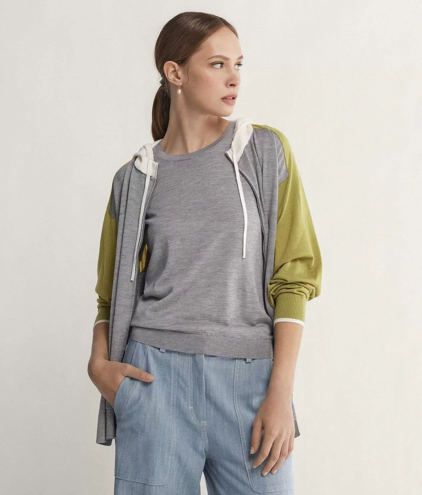 Falconeri Maglia Girocollo Maniche Corte In Cashmere Ultrafine Best Sale