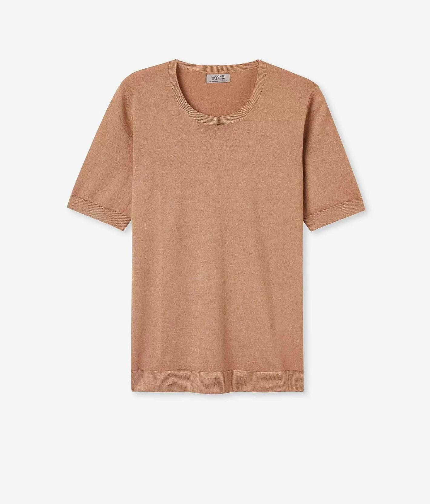 Falconeri Maglia Girocollo Maniche Corte In Cashmere Ultrafine Best Sale