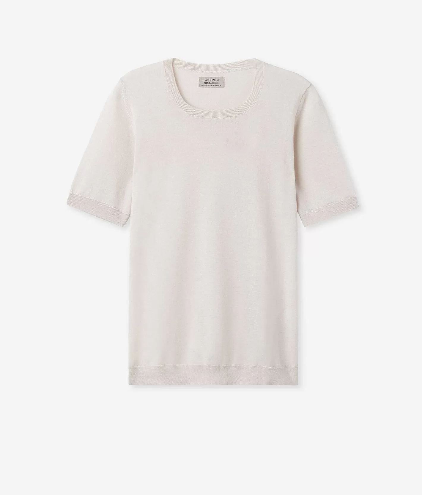 Falconeri Maglia Girocollo Maniche Corte In Cashmere Ultrafine Sale