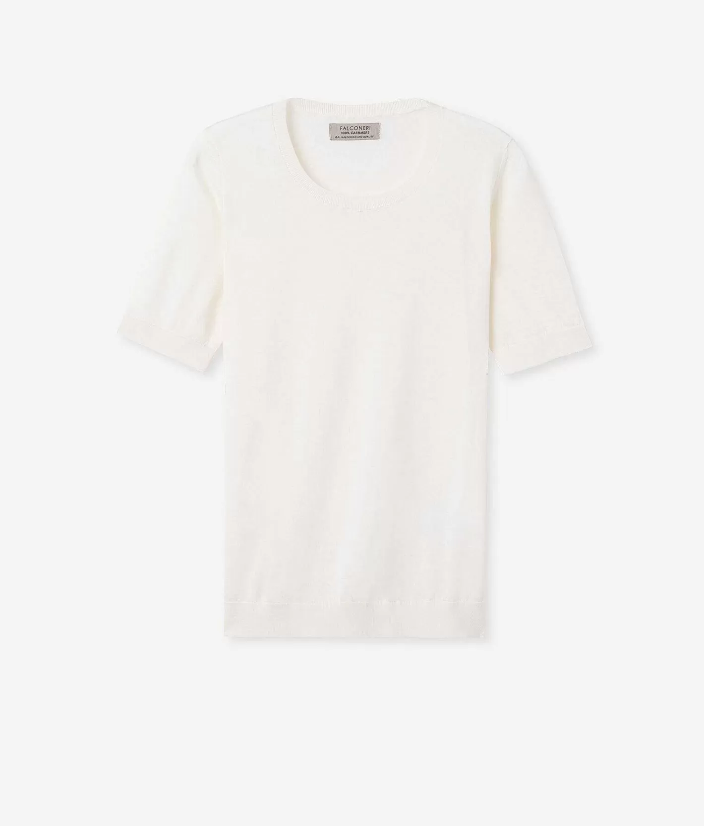 Falconeri Maglia Girocollo Maniche Corte In Cashmere Ultrafine Cheap