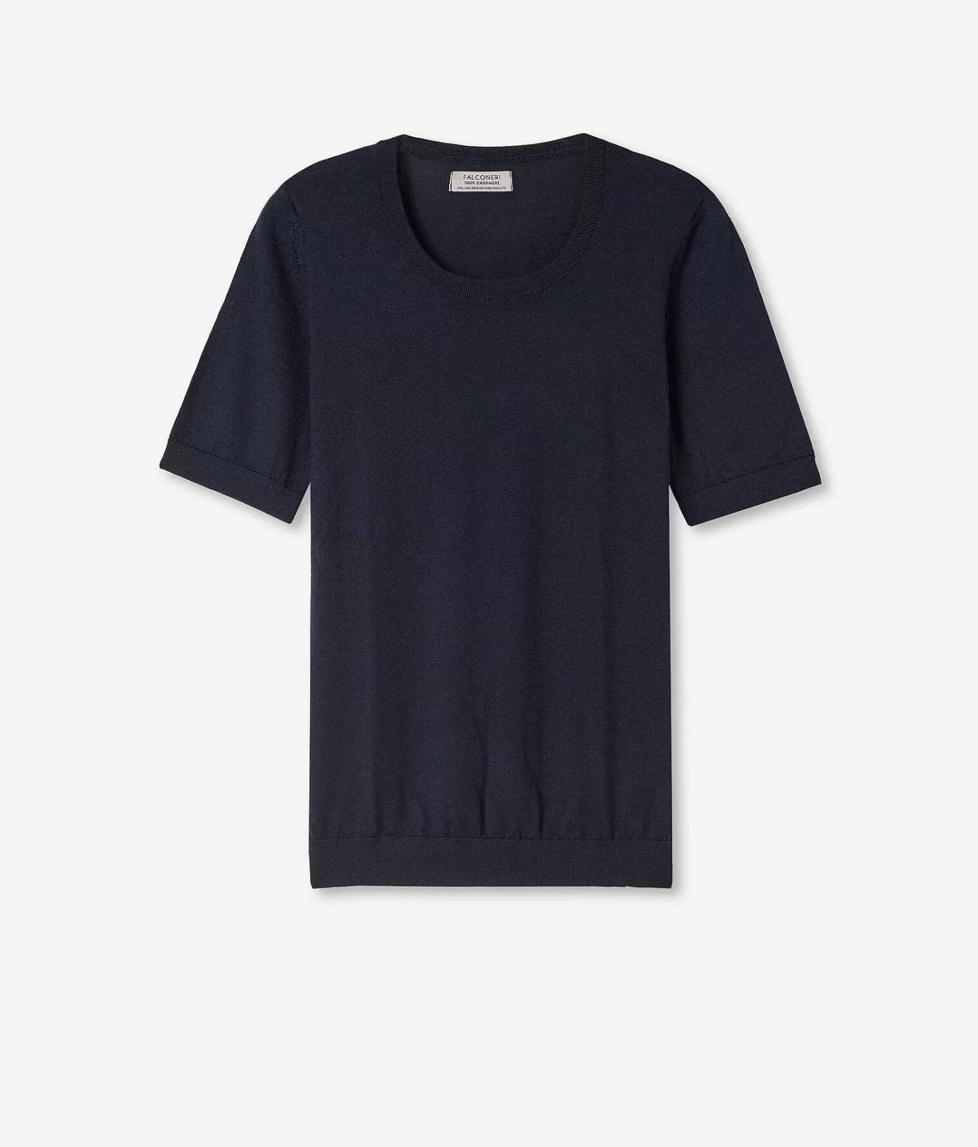 Falconeri Maglia Girocollo Maniche Corte In Cashmere Ultrafine Hot