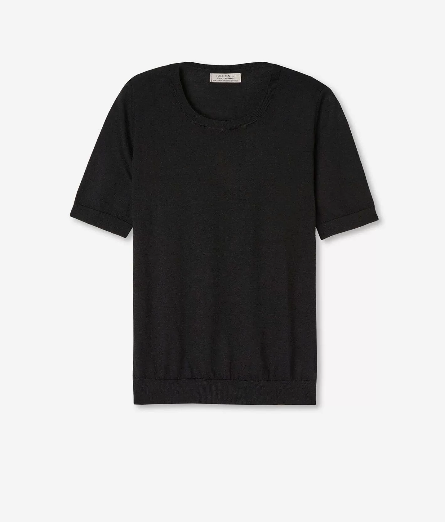Falconeri Maglia Girocollo Maniche Corte In Cashmere Ultrafine Hot