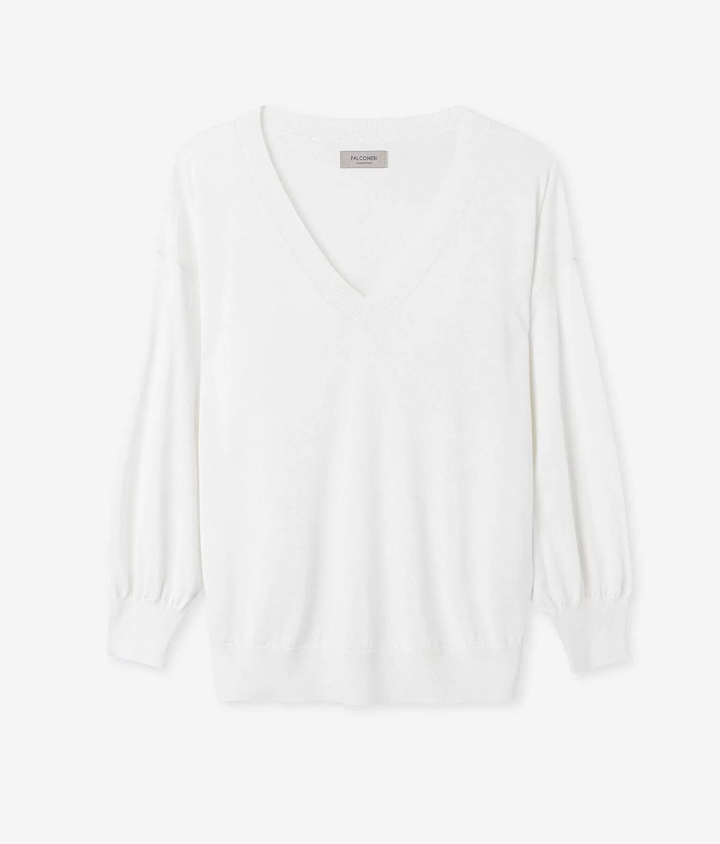 Falconeri Maglia Scollo A V In Seta E Cotone A Palloncino Hot