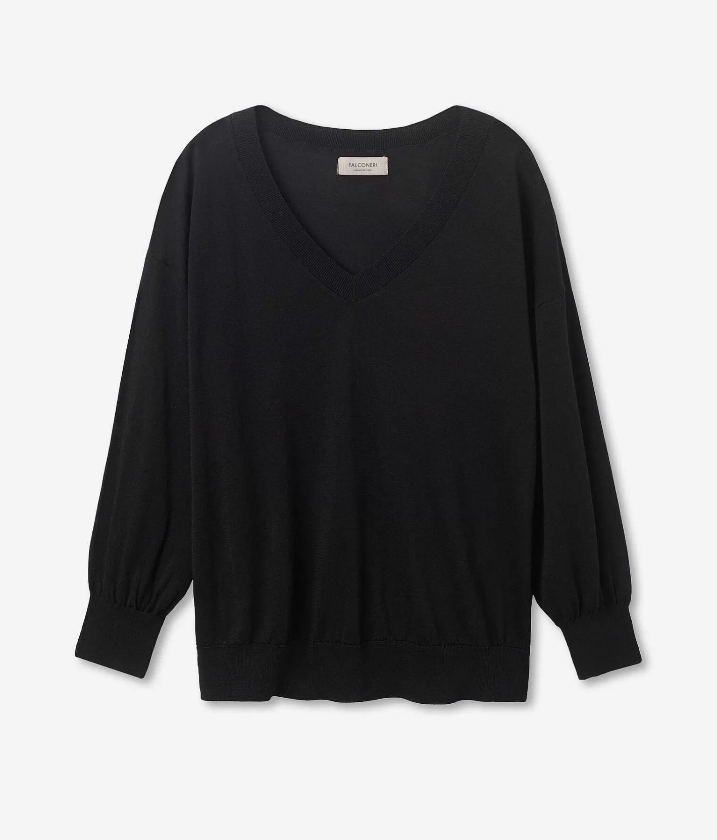 Falconeri Maglia Scollo A V In Seta E Cotone A Palloncino Store