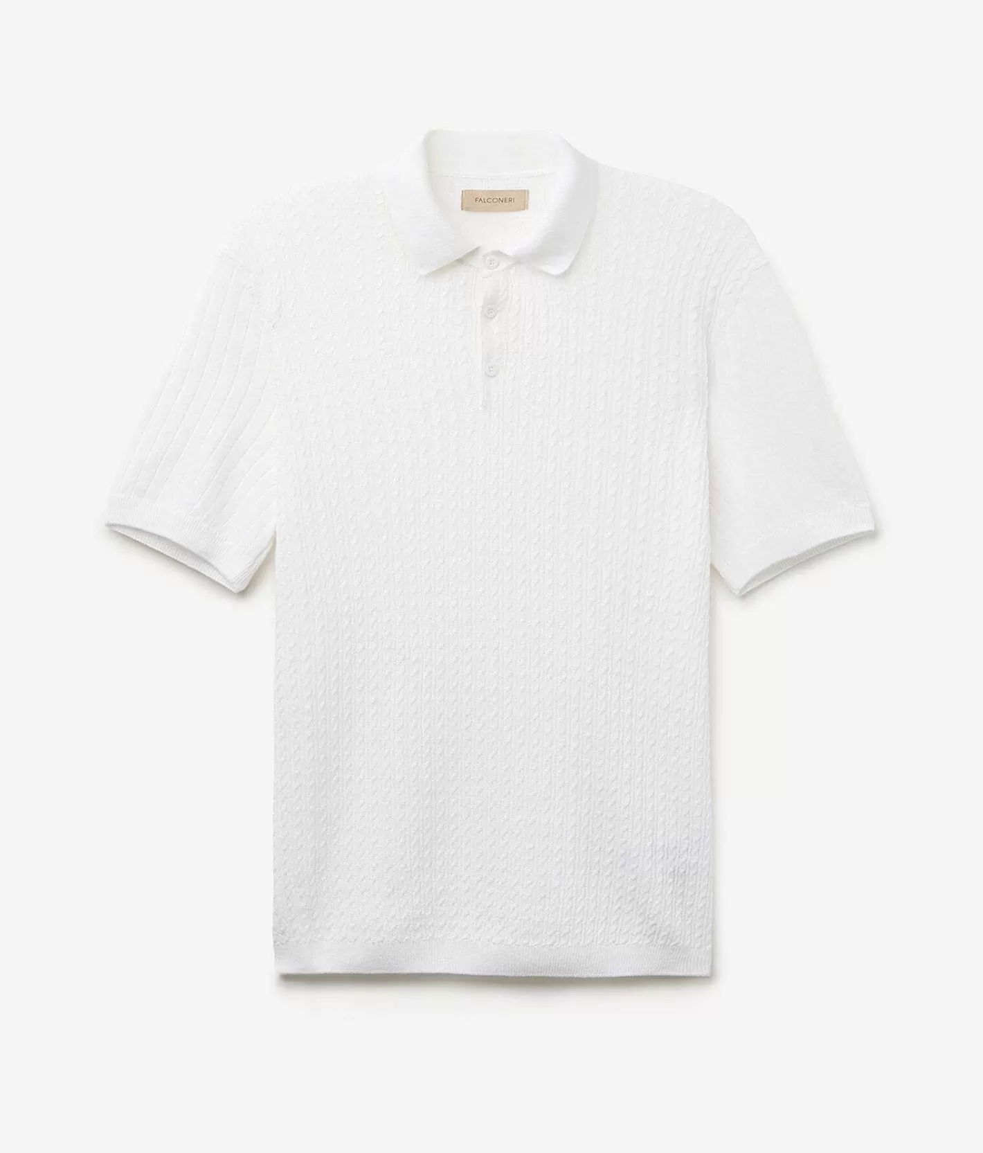 Falconeri Polo A Maniche Corte Con Trecce E Coste New