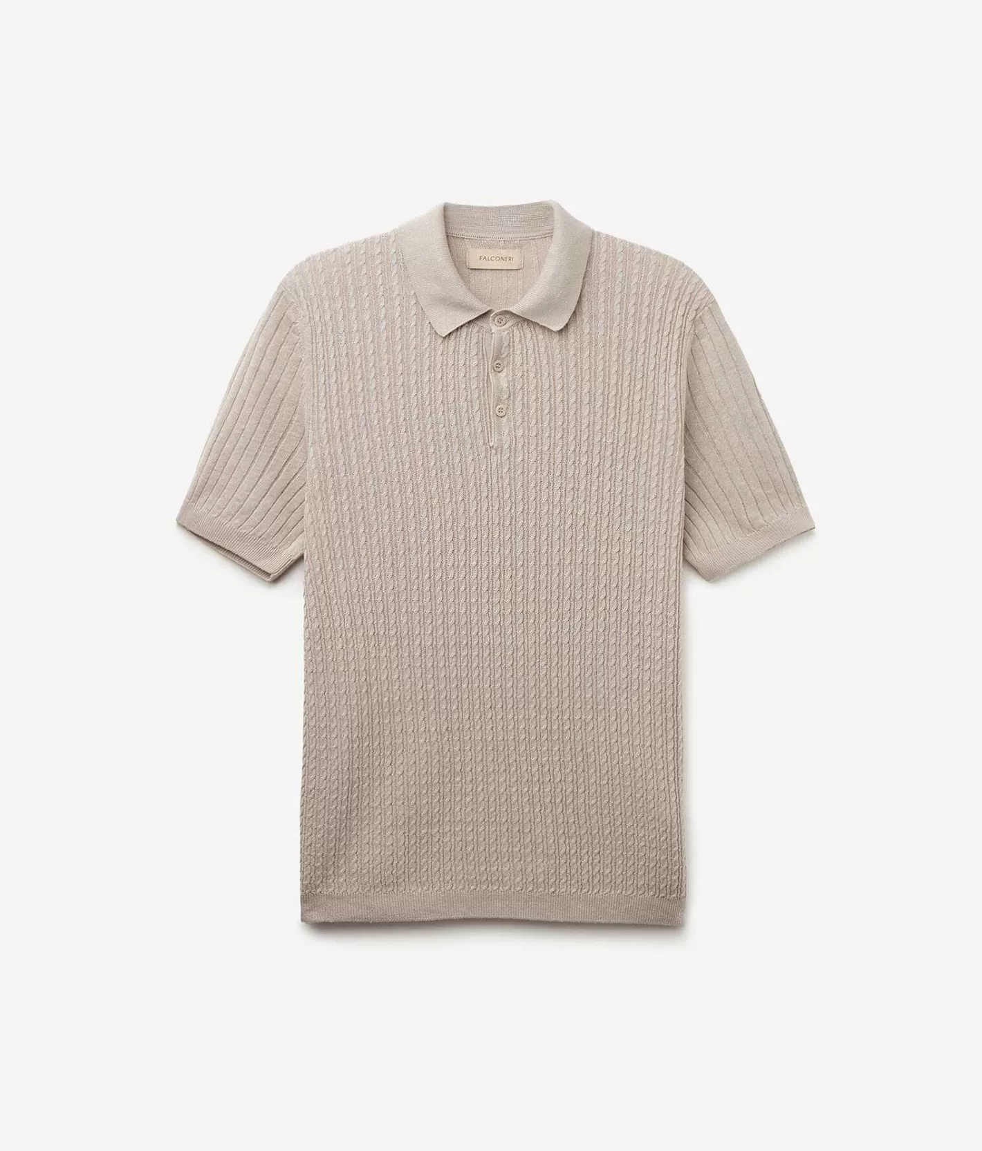 Falconeri Polo A Maniche Corte Con Trecce E Coste Best Sale