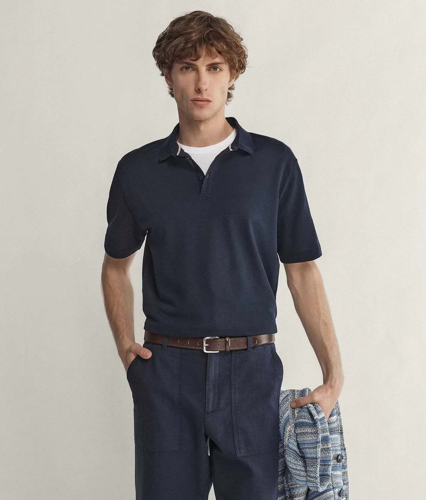 Falconeri Polo Manica Corta In Piquet Cotone Seta Discount