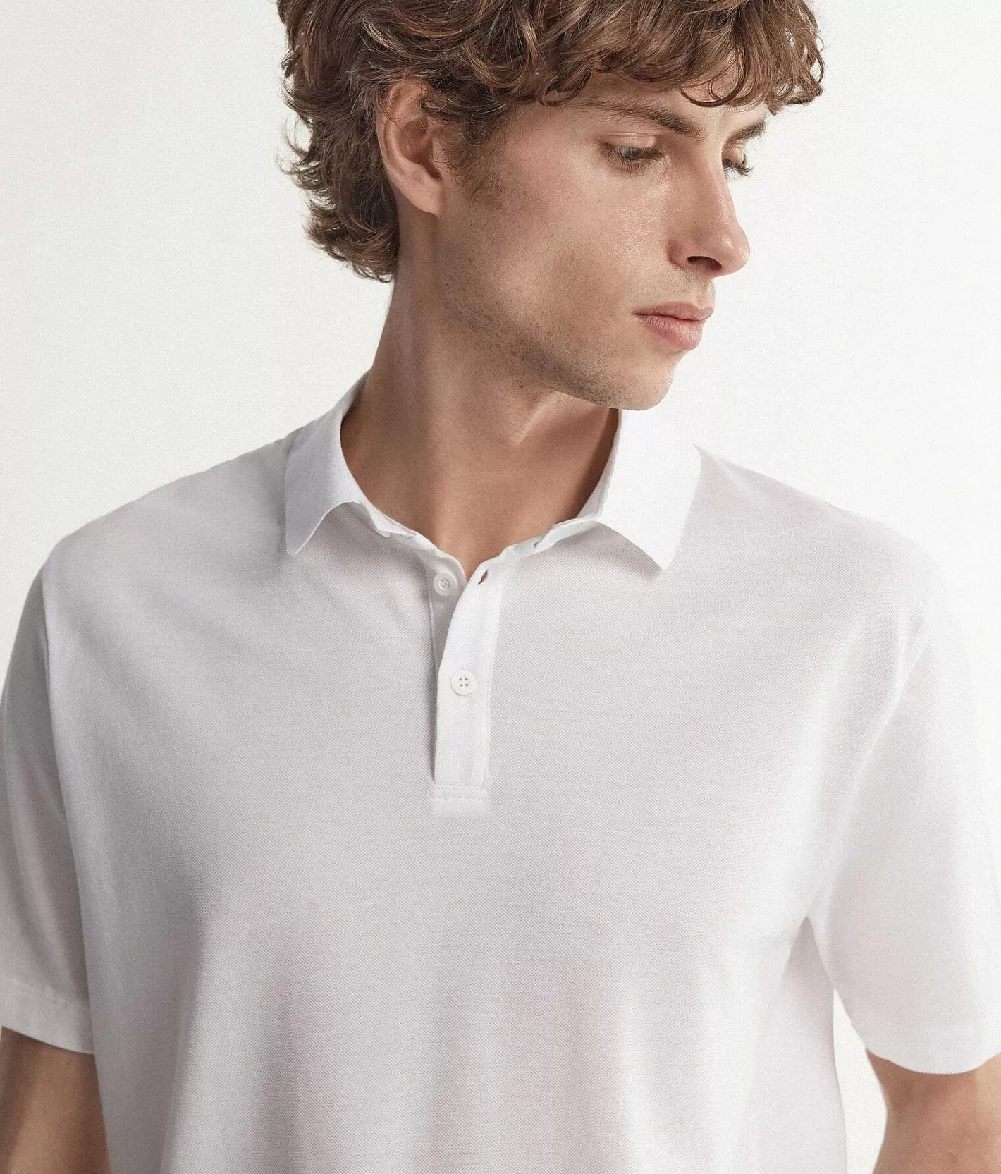 Falconeri Polo Manica Corta In Piquet Cotone Seta Clearance