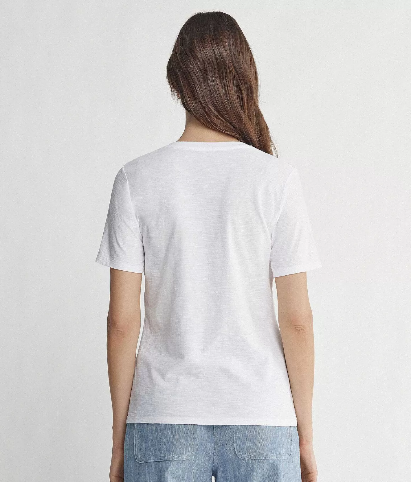 Falconeri T-Shirt A Maniche Corte Con Scollo A V In Cotone Outlet