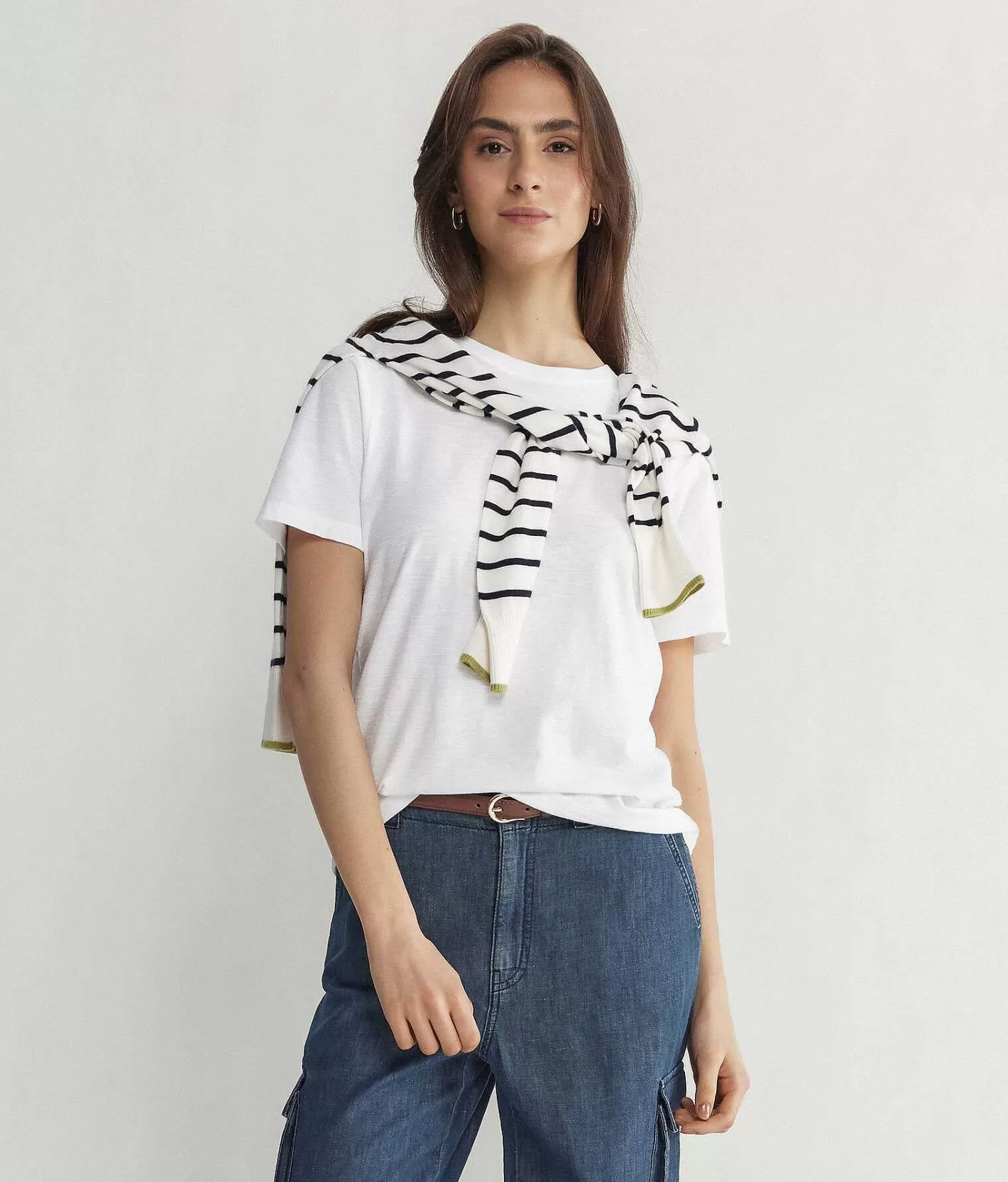 Falconeri T-Shirt Girocollo A Maniche Corte In Cotone Hot